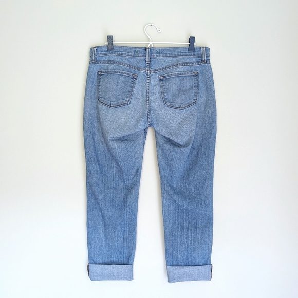 🇺🇸 J Brand Aoki Cropped Distressed Boyfriend Jeans Tulum Wash Made In USA - Picture 4 of 15
